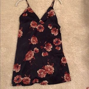 Floral printed mini dress